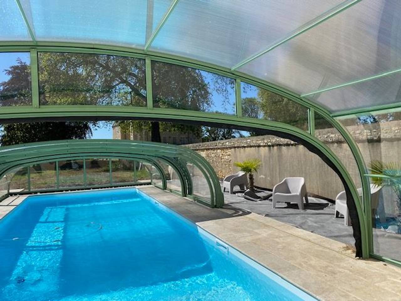 Entspannen im Grünen: Beheizter Pool, Kanufahrten und ruhiges Angeln in idyllischer Berry-Landschaft in Ardentes, Châteauroux und Umgebung