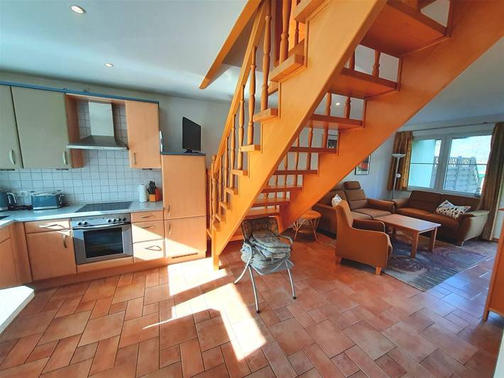 Ferienhaus für 4 Personen, mit Terrasse und Garten sowie Seeblick