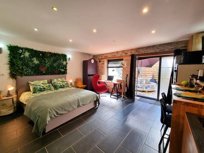 Gîte pour 2 personnes, avec Terrasse dans Saint-Romain-en-Gier