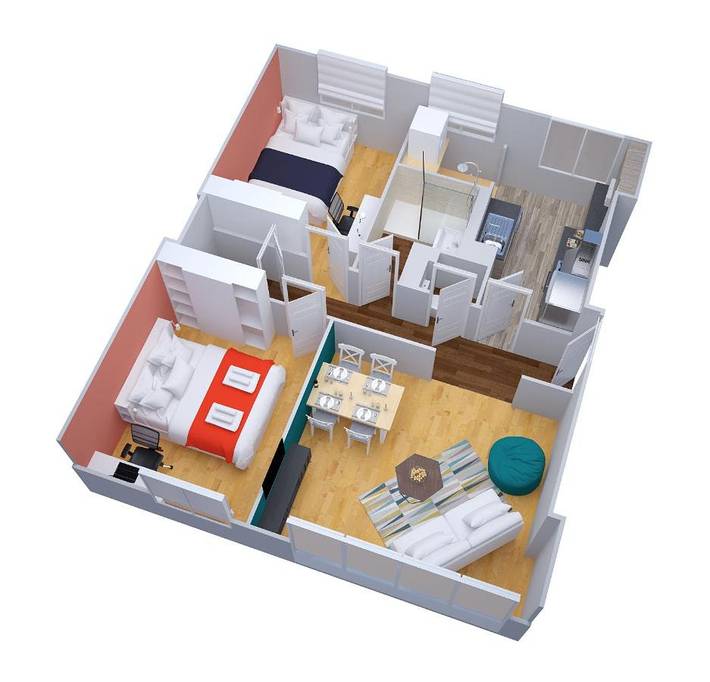 Gîte pour 5 personnes, avec balcon dans Eglise Saint Michel de Vaucelles (Caen) - 4