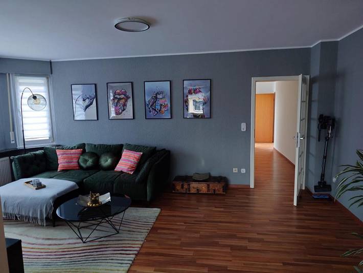 Ferienwohnung für 3 Personen, mit Balkon und Terrasse sowie Ausblick