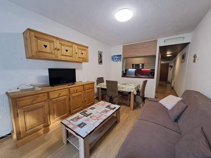 Ganzes Studio, Renoviertes Studio, 4 Pers, in Pistennähe in Mont-de-Lans, Les Deux Alpes
