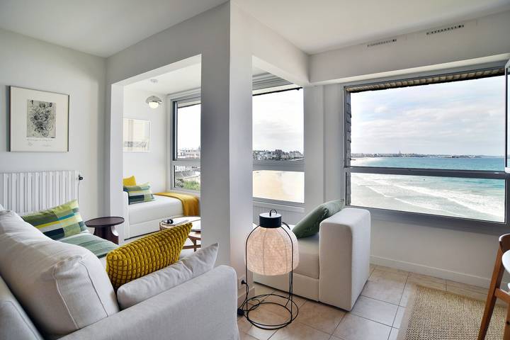 Appartement entier, Ciel & Mer - Avec vue imprenable sur la mer in Paramé, Saint-Malo
