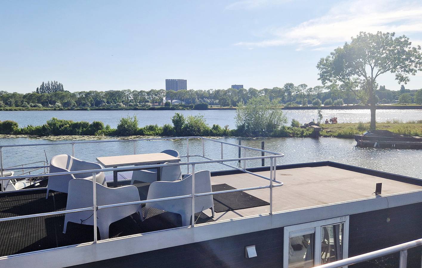 Casa galleggiante per 4 persone con panorama in Amsterdam Oost, Costa Olandese