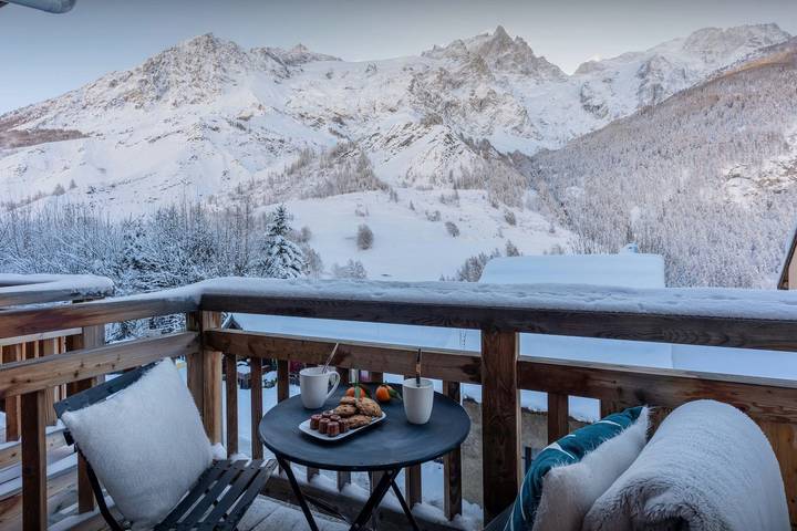 Location de vacances pour 4 personnes, avec balcon à La Grave