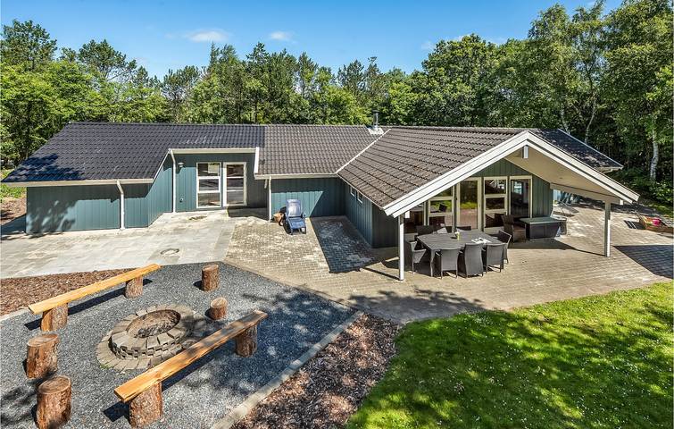 Ferienhaus für 10 Personen, mit Terrasse und Whirlpool sowie Garten und Sauna in Jegum - 4