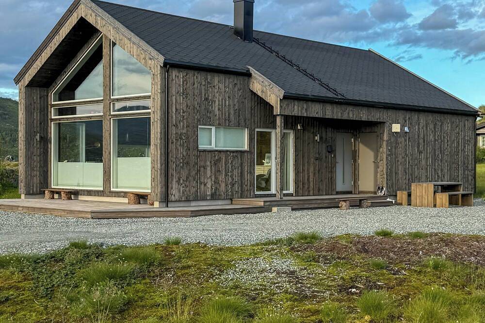 Moderne und gemütliche Hütte auf der Hardangervidda in Eidfjord