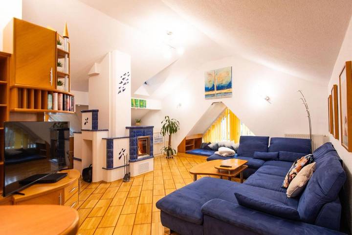 Ferienwohnung für 4 Personen, mit Garten und Ausblick