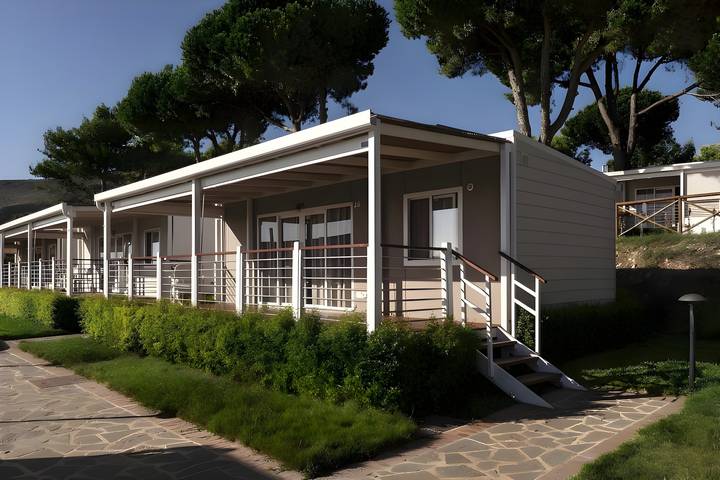 Camping per 4 persone, con terrazza e vista oceano, con animali domestici in Campania