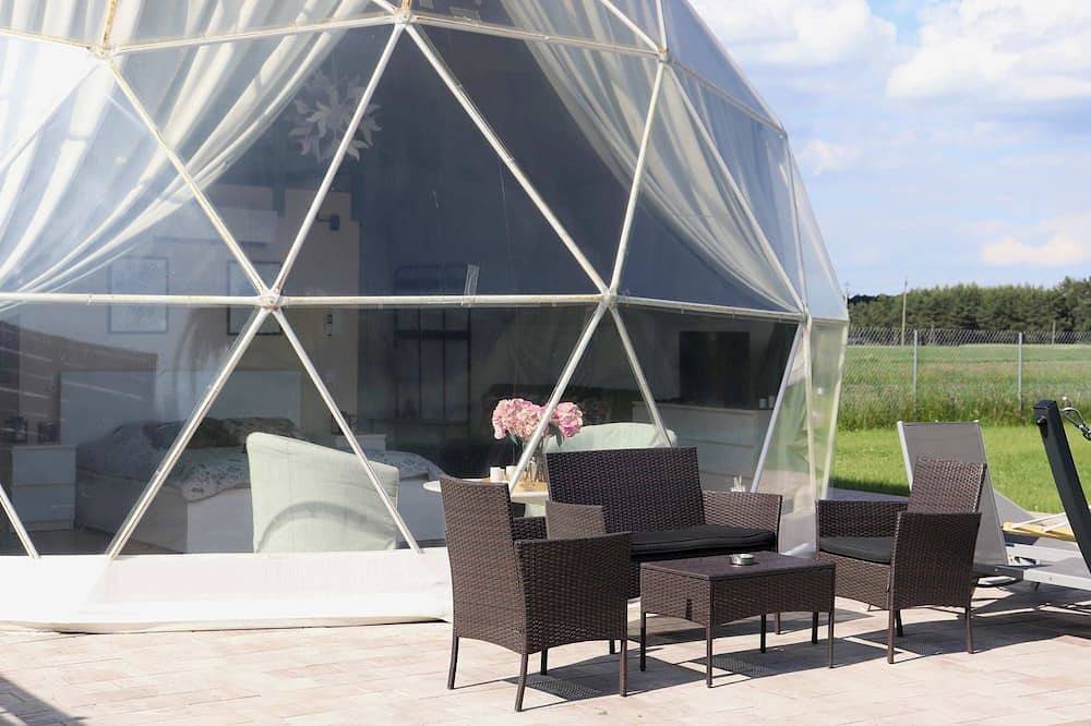 Boho Glamp - Private Hot Tub, Sauna & Alpacas in Grande Pologne
