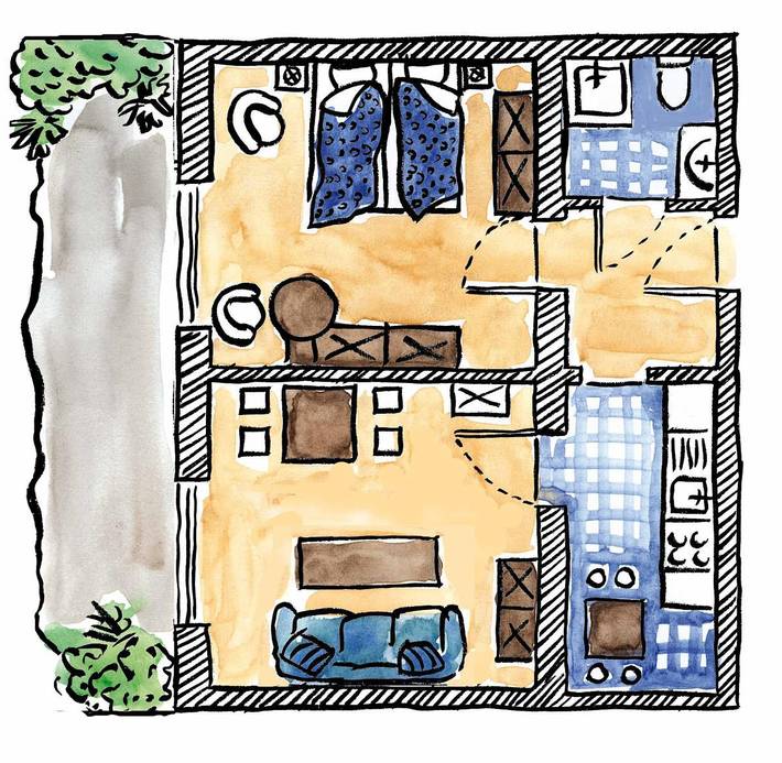 Ferienwohnung für 4 Personen, mit Terrasse und Garten in Lichtenhagen - 2