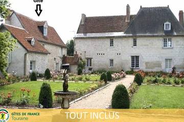 Gîte pour 7 personnes, avec terrasse et jardin, animaux acceptés à Villandry