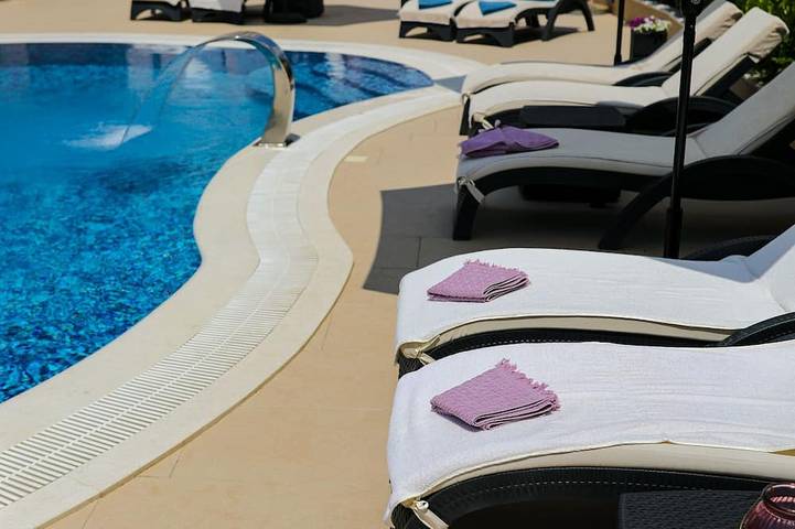 Appartement de vacances pour 4 personnes, avec jardin et jacuzzi ainsi que piscine et balcon - 1