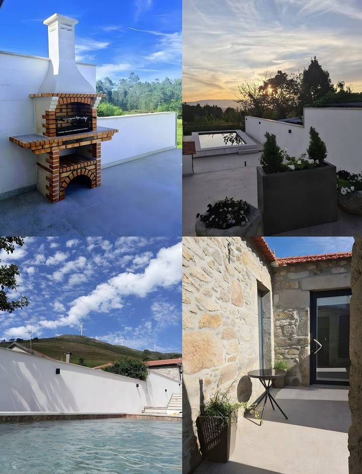 Ferienhaus 'Sentir O Minho' mit Bergblick, privatem Pool und WLAN in Gandra e Taião, Viana do Castelo Distrikt