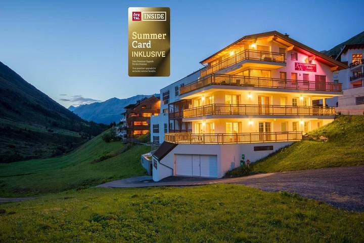 Apartament wakacyjny dla 4 osób, z sauna i widok oraz balkon, zwierzęta dozwolone w Obergurgl