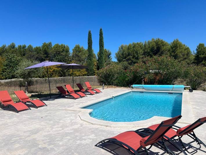 Maison de vacances pour 8 personnes, avec piscine ainsi que jardin et vue