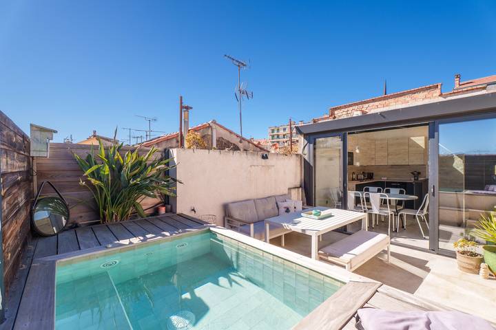 Maison de vacances pour 6 personnes, avec terrasse à Antibes