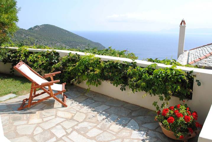 Gîte pour 2 personnes, avec balcon/terrasse dans Skopelos