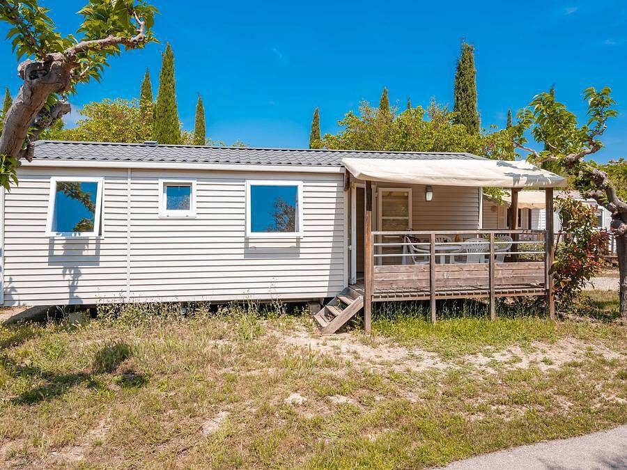 Camping La Baie des Anges - Mobilheim 6 personen - Comfort | 3 Zi. | 6 Pers. | Erhöhte Terrasse | Clim. in La Ciotat, Marseille und Umgebung