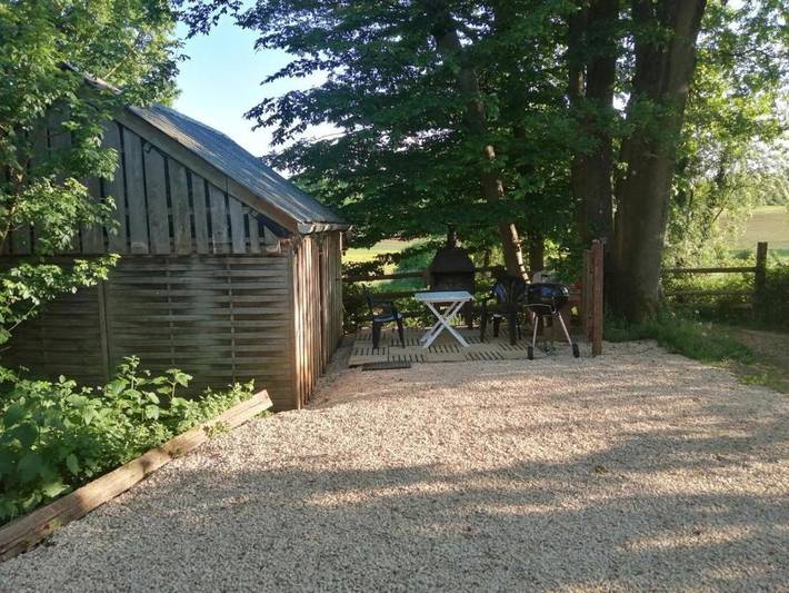 Chalet pour 2 personnes, avec terrasse et vue, animaux acceptés