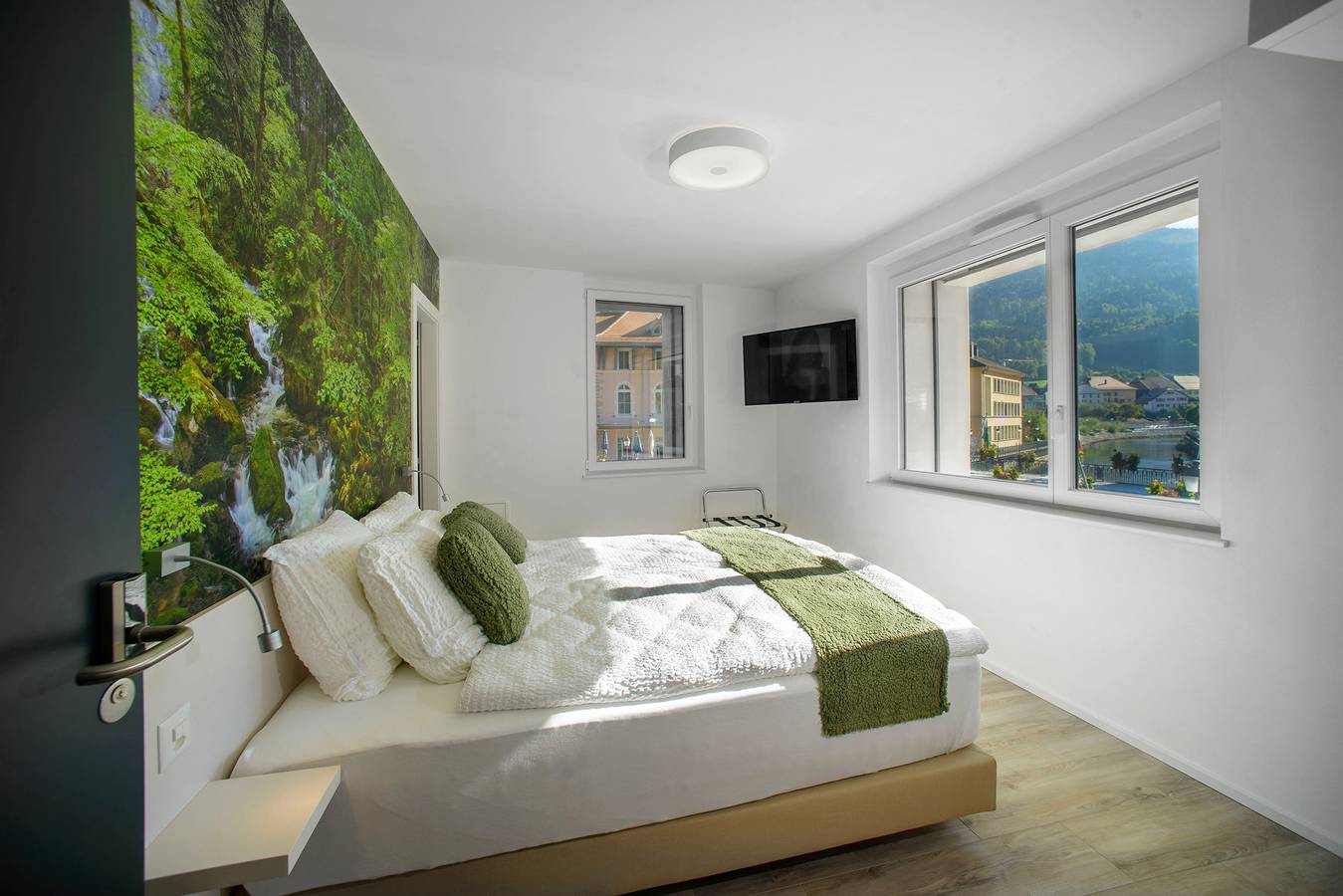 Hôtel de la Concorde - Doppelzimmer 1 (eingeschränkte Mobilität) in Vallorbe, Nord Vaudois