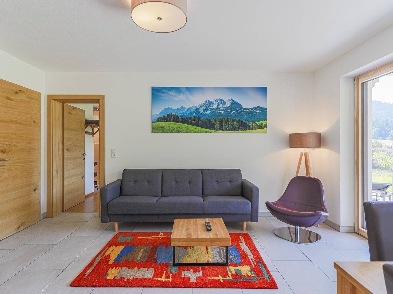Ganze Wohnung, Wohnung mit Terrasse gegenüber dem Skilift
 in Itter, Kitzbüheler Alpen