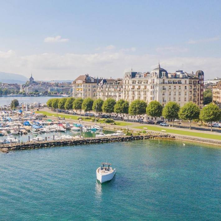 Hotel für 2 Personen, mit Terrasse und Pool sowie Sauna und Seeblick in Genf