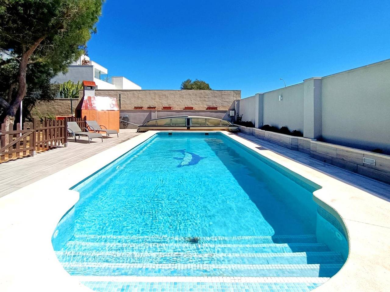 Apartment 'Villa mit Pool und Grill La Manga' mit Meerblick, Wlan und Klimaanlage in Playa de Mar de Cristal (Cartagena), Cartagena