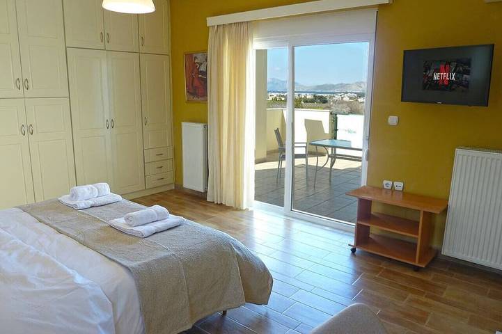 Panoramavilla mit Meerblick, 3 Schlafzimmer, 4 Min. zum Strand in Zipari, Kos