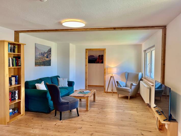 Ganze Ferienwohnung, Schöna Urlaub - "Das Große" Appartement (4-6 Personen) in Reinhardtsdorf-Schöna, Elbsandsteingebirge