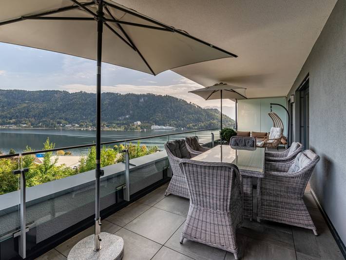 Ferienwohnung für 6 Personen, mit Balkon und Garten sowie Ausblick, mit Haustier in Treffen am Ossiacher See - 2