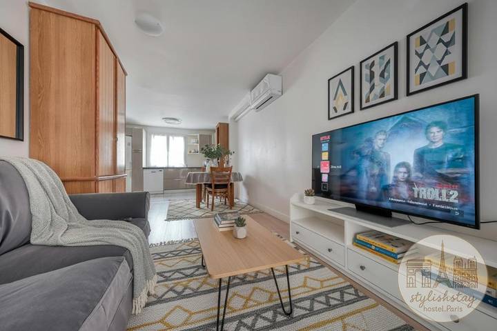 Gîte pour 5 personnes, avec balcon, adapté aux familles à Neuilly-Plaisance - 2