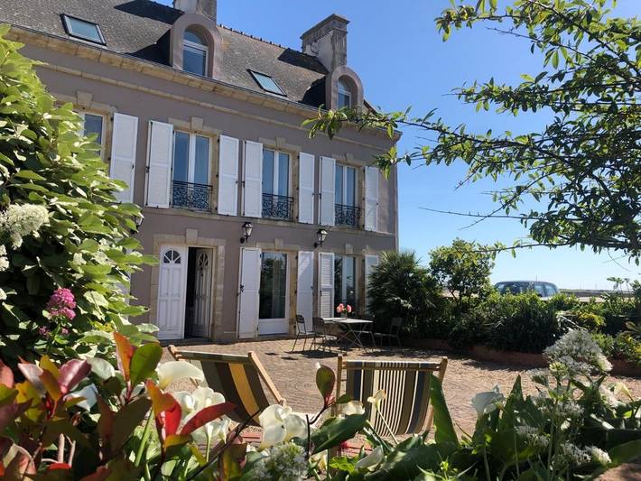 Maison de vacances pour 8 personnes, avec Terrasse ainsi que Jardin et Vue à Portbail
