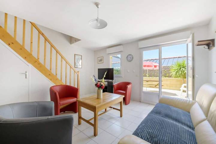 Location de vacances pour 6 personnes, animaux acceptés dans Plage Saint-Martin