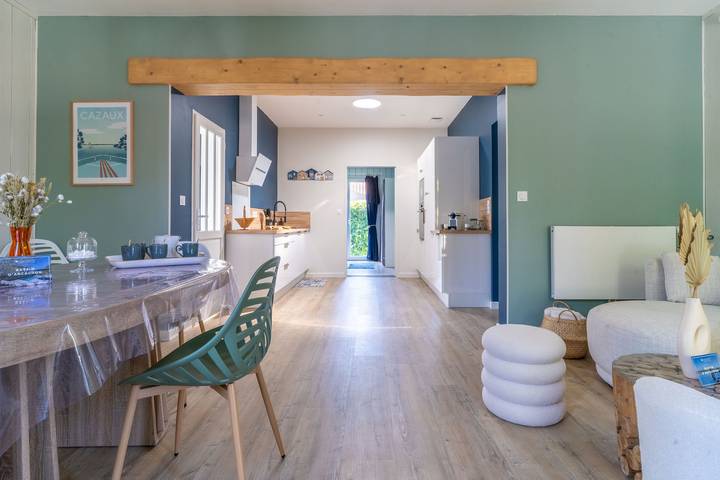 Location de vacances pour 6 personnes, avec Terrasse et Jardin dans Cazaux
