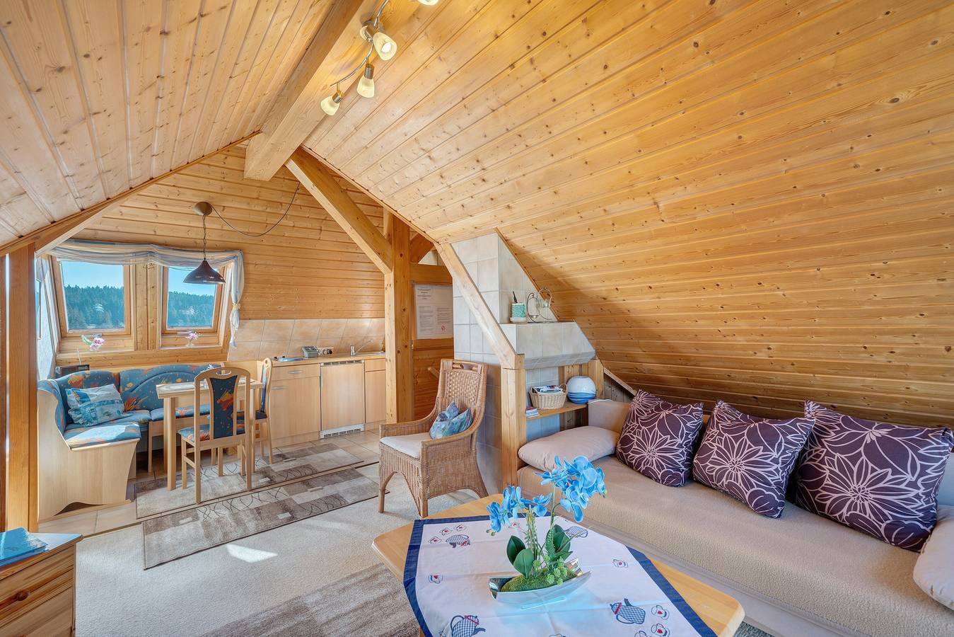 Ganze Wohnung, Haus Hölltalblick Ferienwohnung '30qm' mit Gemeinschaftsgarten, Balkon und Wi-Fi in Schönwald, Südschwarzwald