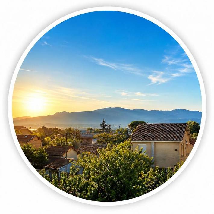 Appartement de vacances pour 7 personnes, avec Balcon ainsi que Jardin et Vue
