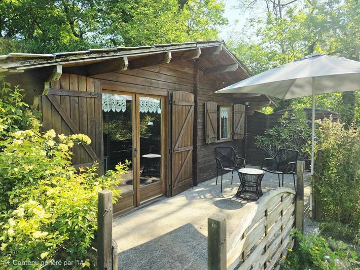 Gîte pour 4 personnes, avec Terrasse ainsi que Jardin et Piscine à Guilligomarc'h
