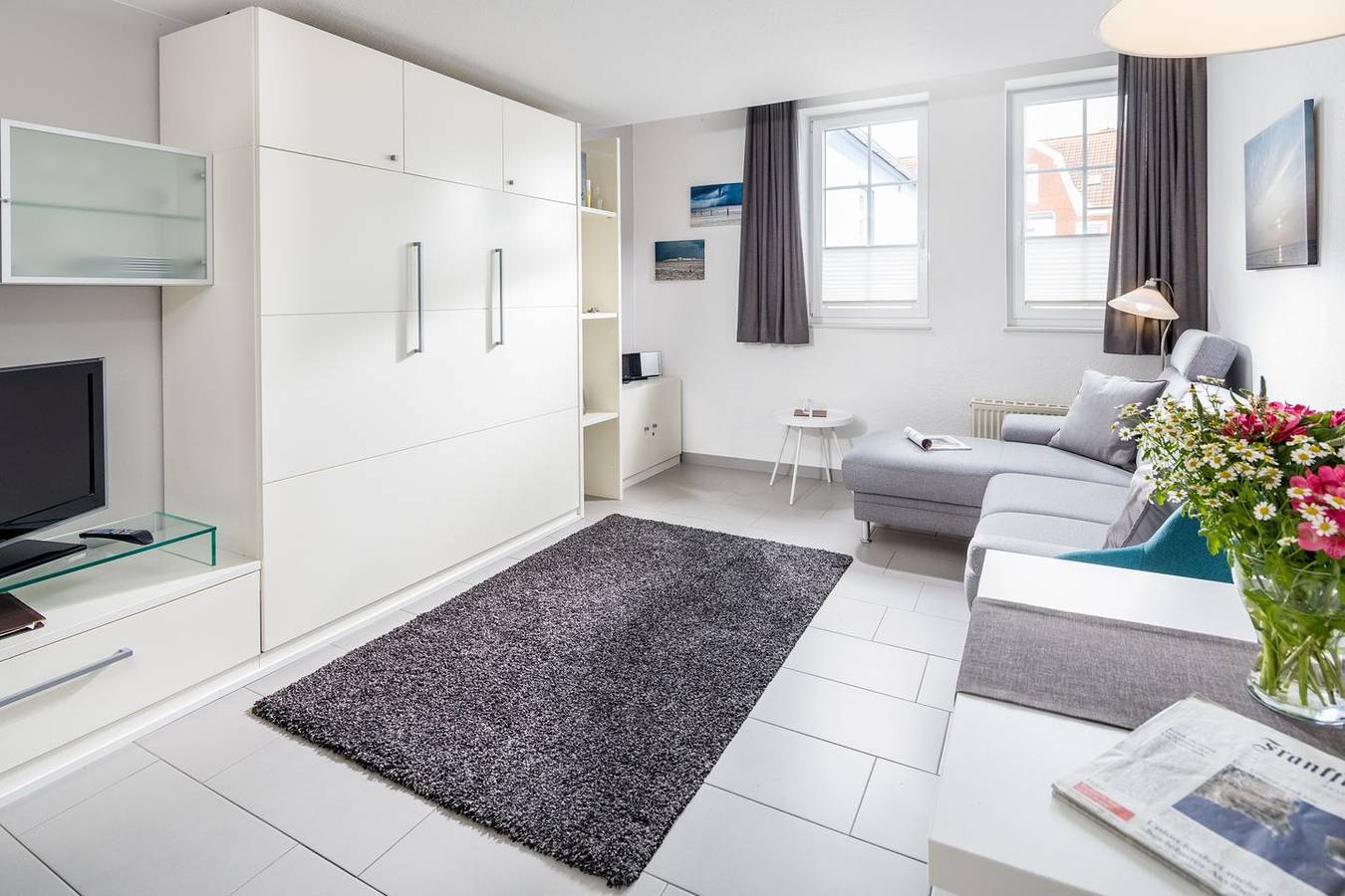 Ganze Wohnung, Helles und modern eingerichtetes 1-Raum-Appartement in Norderney