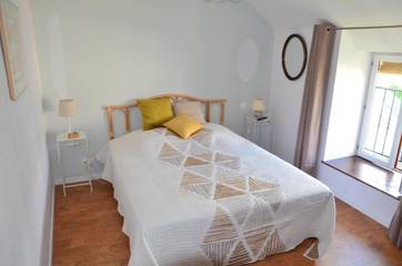 Chambre d’hôte pour 2 personnes, avec vue et terrasse ainsi que jardin et piscine à Thizay