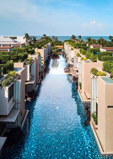 Station pour 2 personnes, avec jardin et sauna ainsi que jacuzzi et piscine à Hua Hin