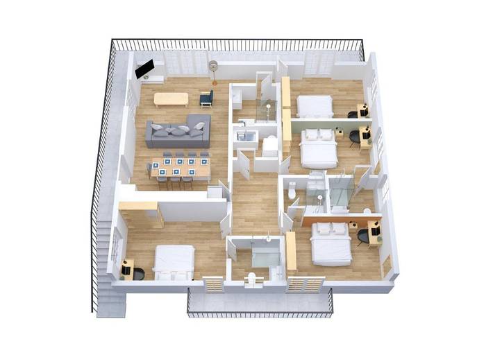 Gîte pour 8 personnes, avec jardin à Montaigu - 2