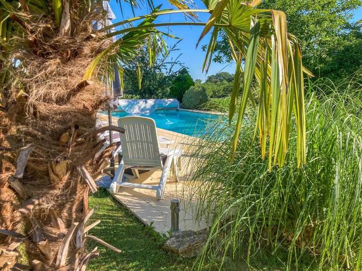 Maison de vacances pour 6 personnes, avec piscine ainsi que jardin et terrasse