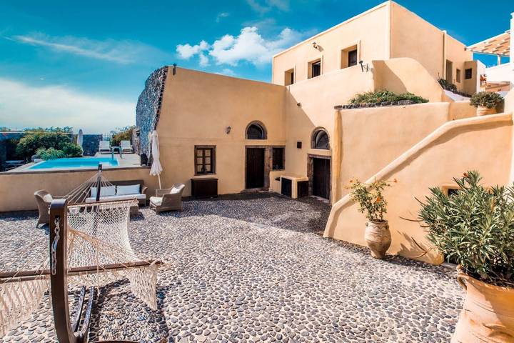 Location de vacances pour 6 personnes, avec terrasse et jardin à Megalochori - 2