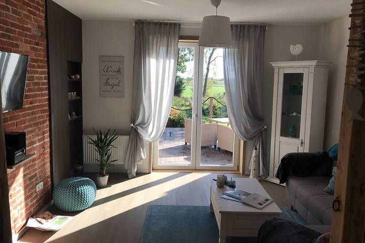 Ferienwohnung für 3 Personen, mit Garten und Terrasse, mit Haustier