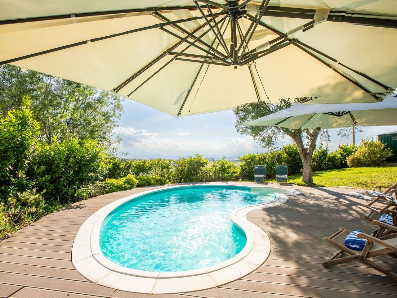 Villa Gelso mit Pool, Sauna und atemberaubender Aussicht in Ostra, Ancona Provinz
