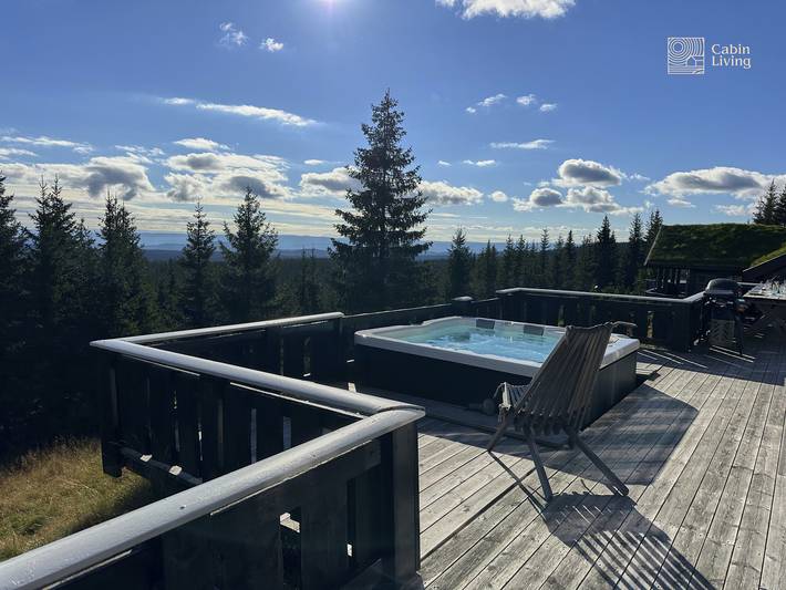 Hytte for 10 personer, med utsikt i Ringsaker 