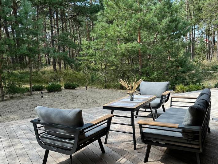 Apartament wakacyjny dla 5 osób, z widok i ogród w Mierzeja Kurońska