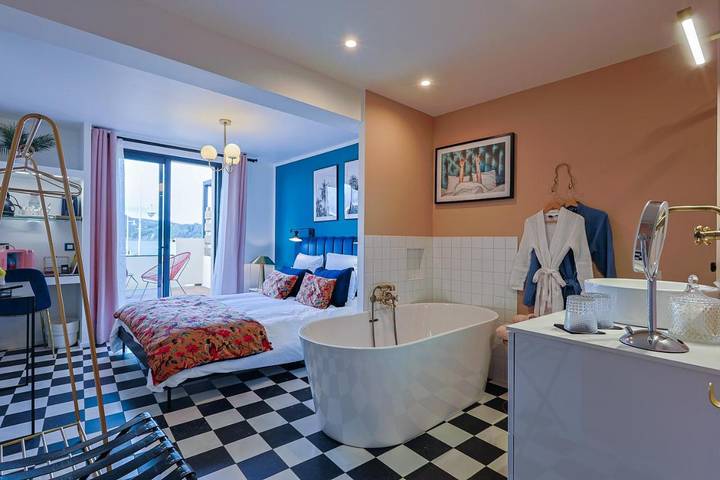 Chambre d’hôte pour 2 personnes, avec terrasse et vue