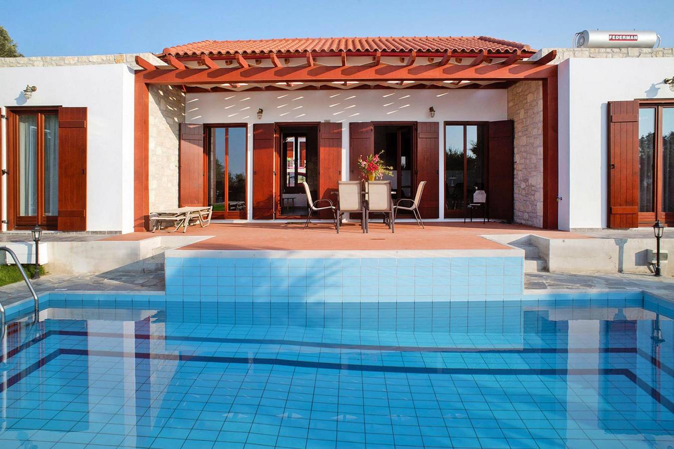 Kyrianna Villa con piscina e vista mare in Mesi, Rethymno e dintorni